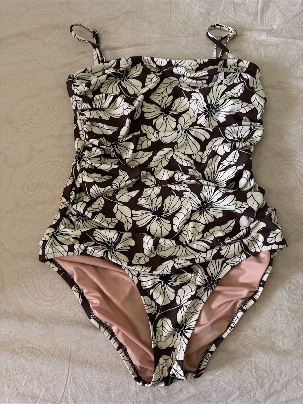 JCrew women’s Ruched Bandeau Swimsuit - Picture 3 of 10
